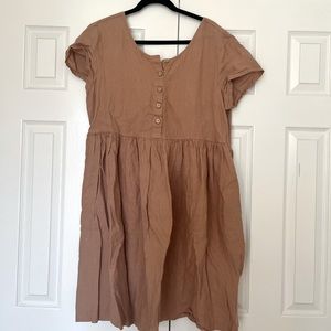 Not Perfect Linen Mama dress Almost Apricot
